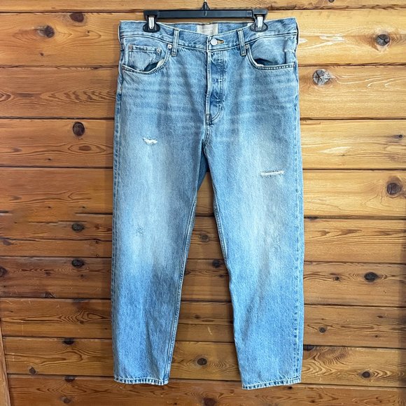 Everlane The Relaxed Straight Fit Denim Jean - Light Wash Size 30 Long - Picture 1 of 10